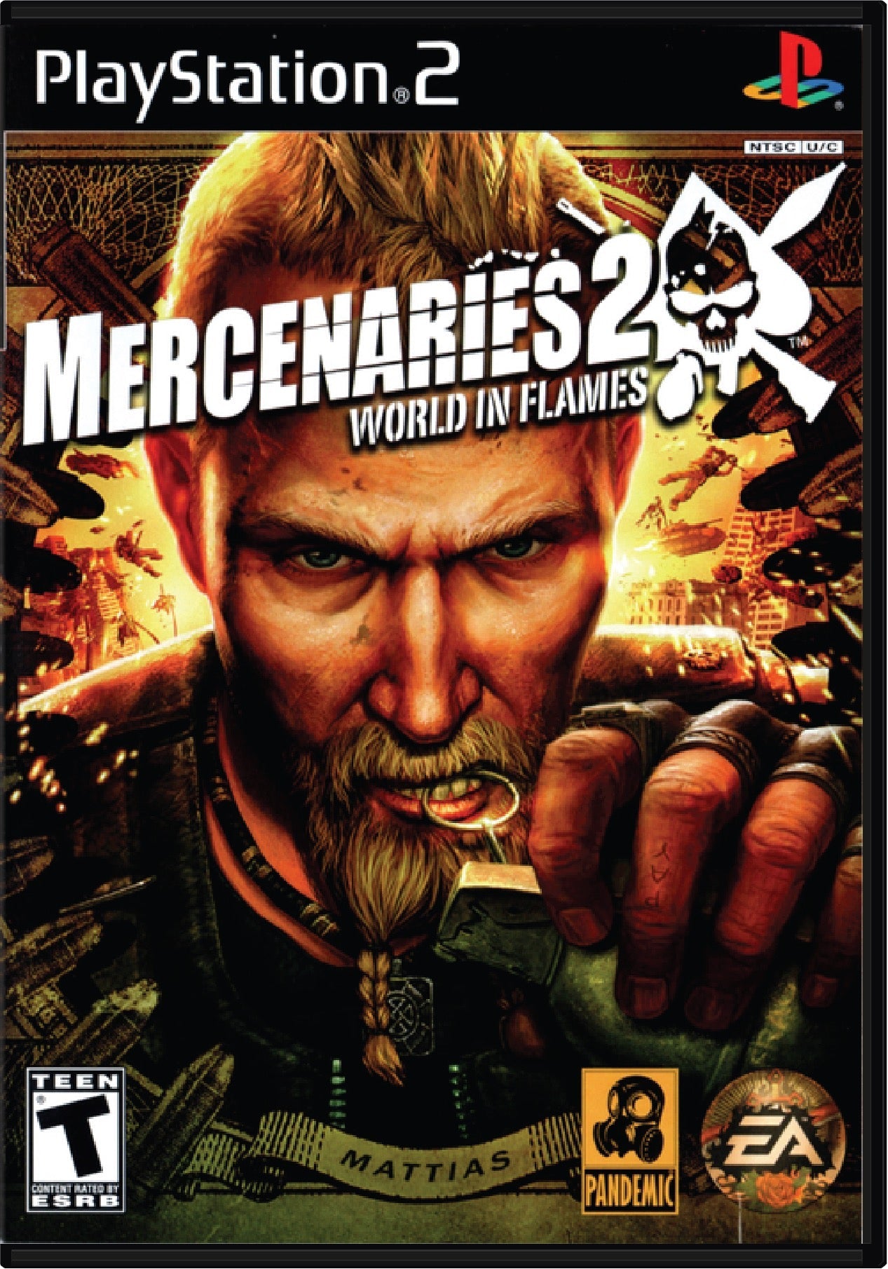 Mercenaries 2 World in Flames Cover Art and Product Photo