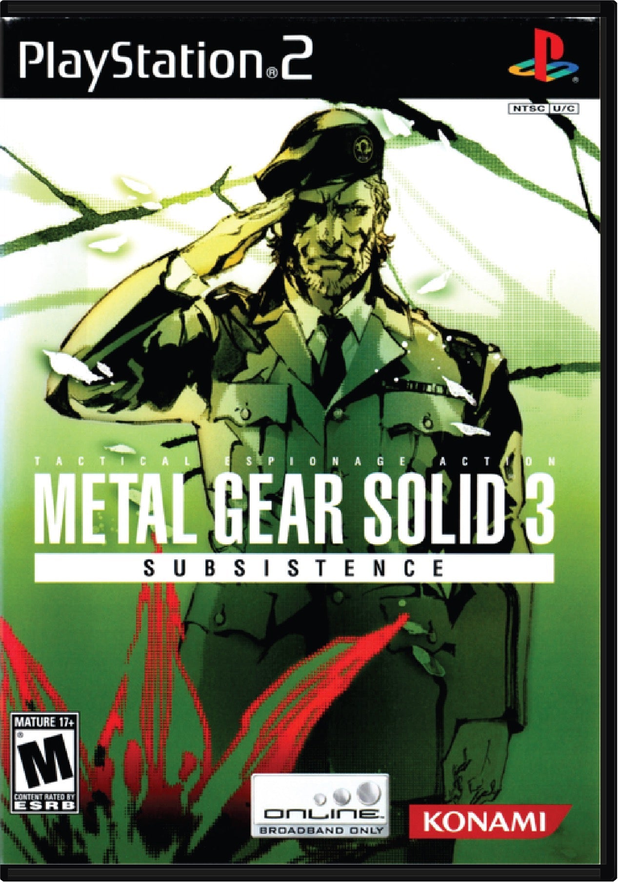 Metal Gear Solid 3 Subsistence Cover Art and Product Photo