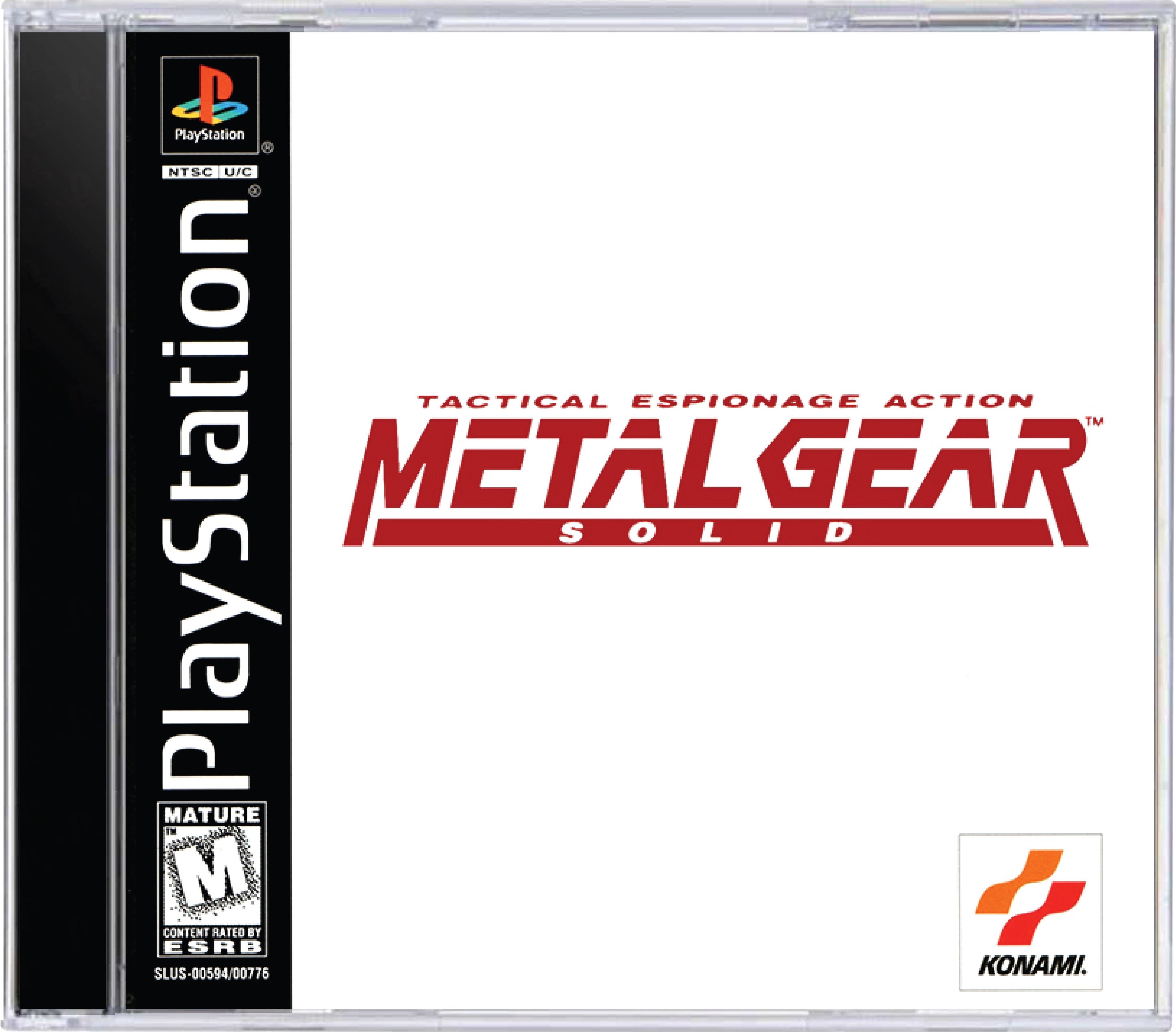 Metal Gear Solid for Sony PlayStation 1 PS1 TVGC