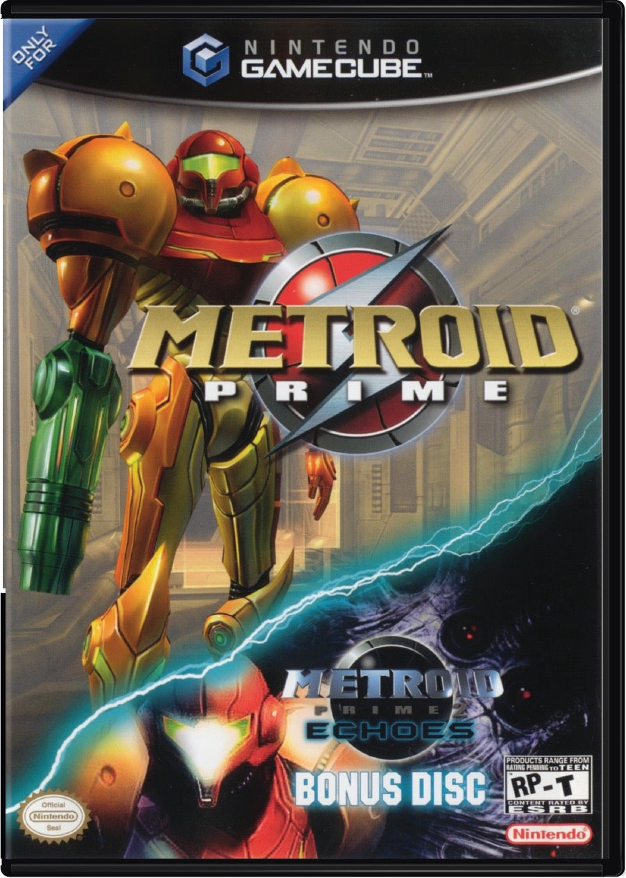 Metroid Prime with Echoes Bonus Disc Cover Art and Product Photo
