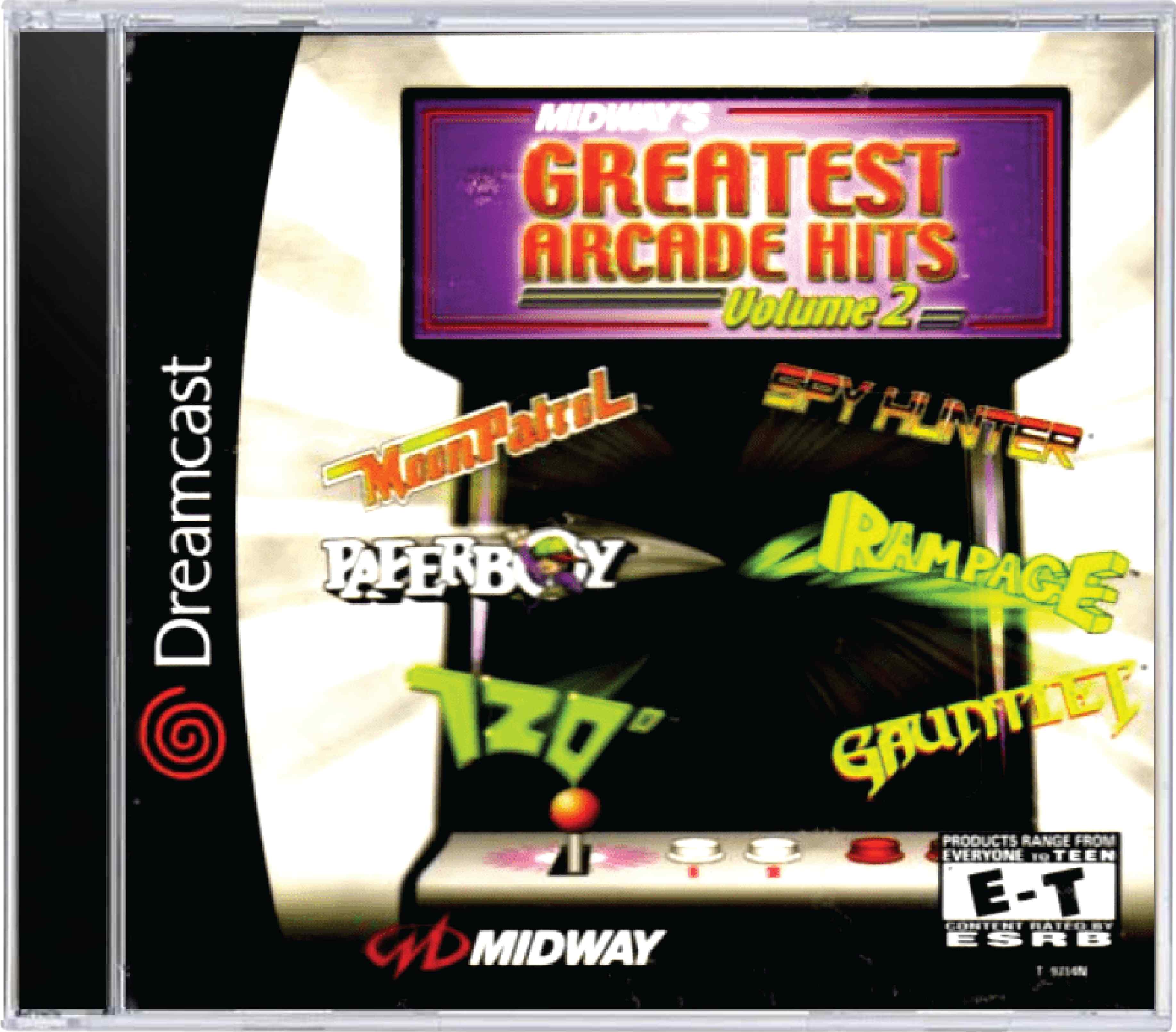 Midway's Greatest Arcade Hits Volume 2 Cover Art
