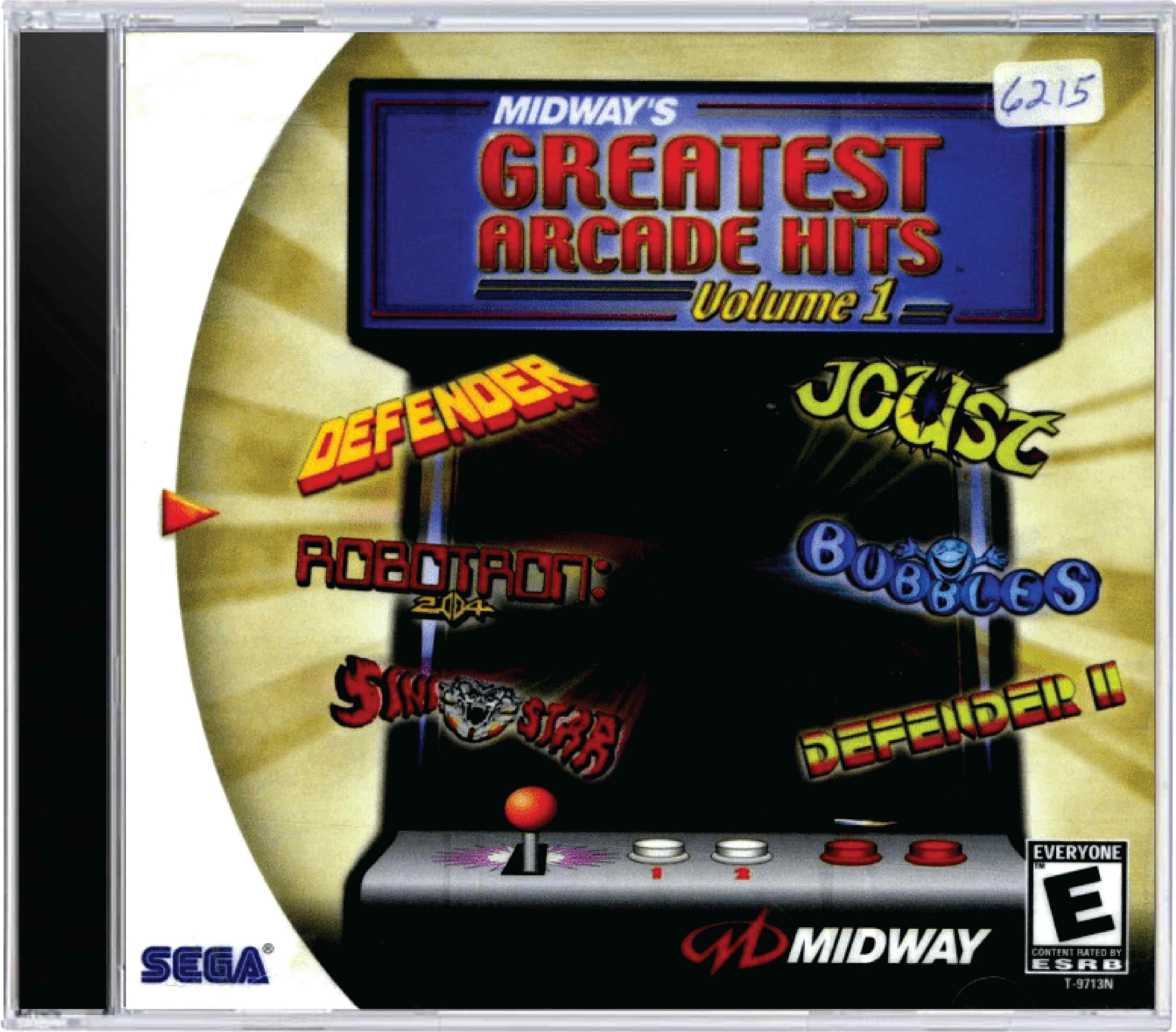 Midway's Greatest Arcade Hits Volume I Cover Art