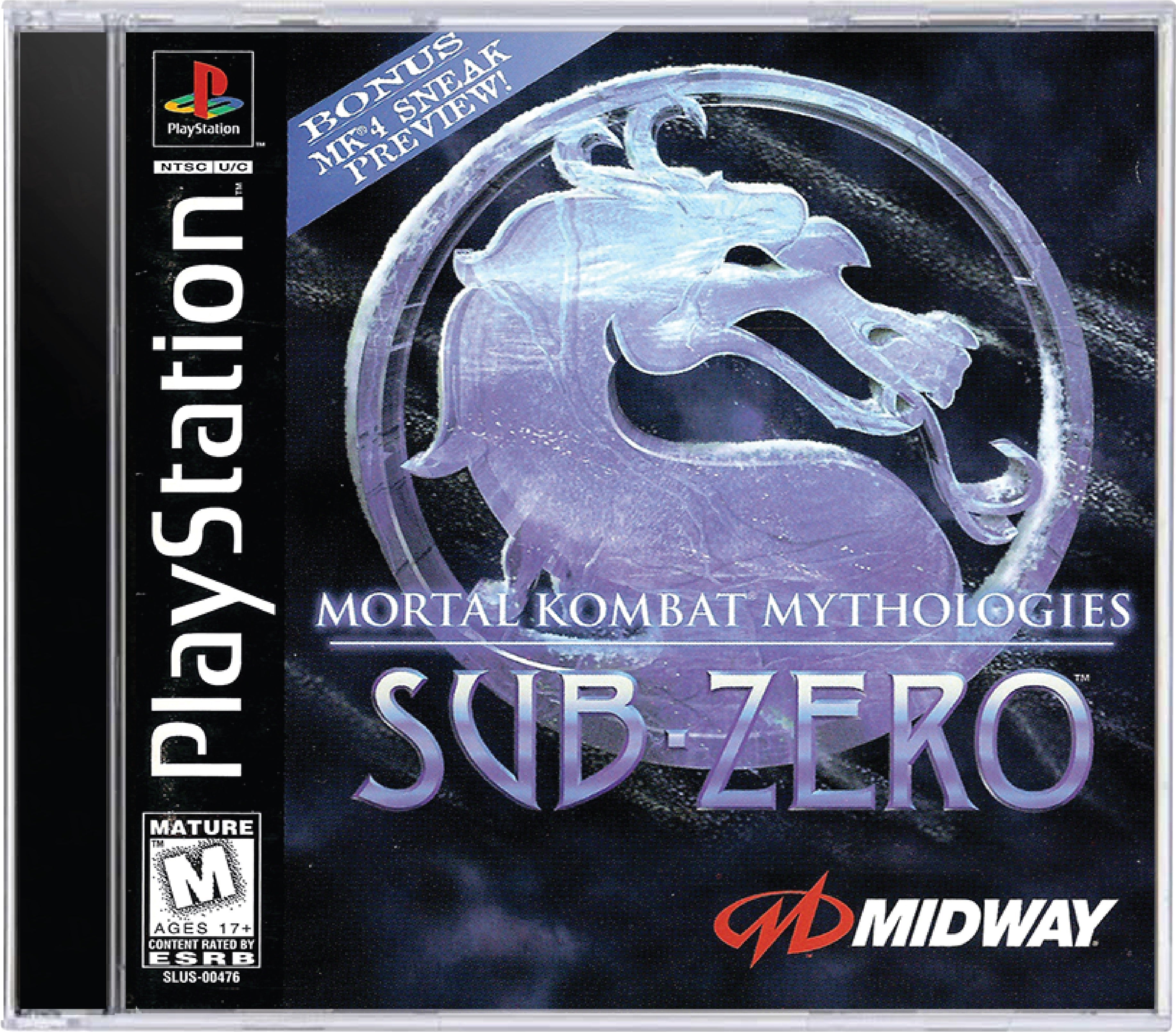 Mortal Kombat Mythologies Sub-Zero Cover Art and Product Photo