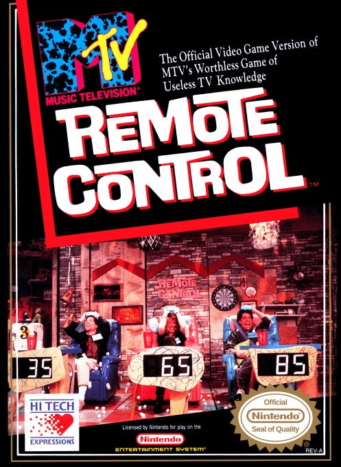 MTV Remote Control - Nintendo NES