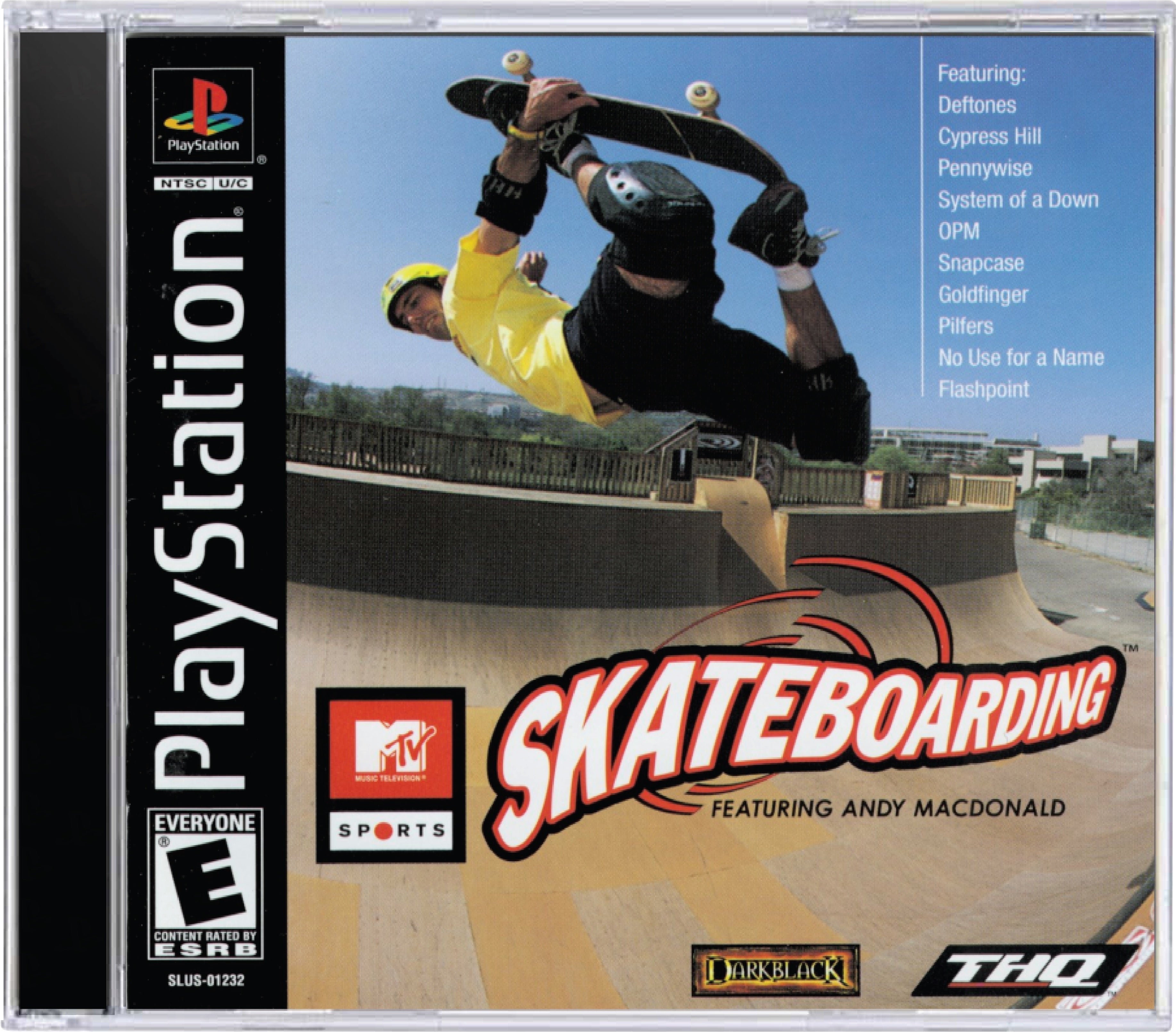 MTV Sports Skateboarding Cover Art and Product Photo