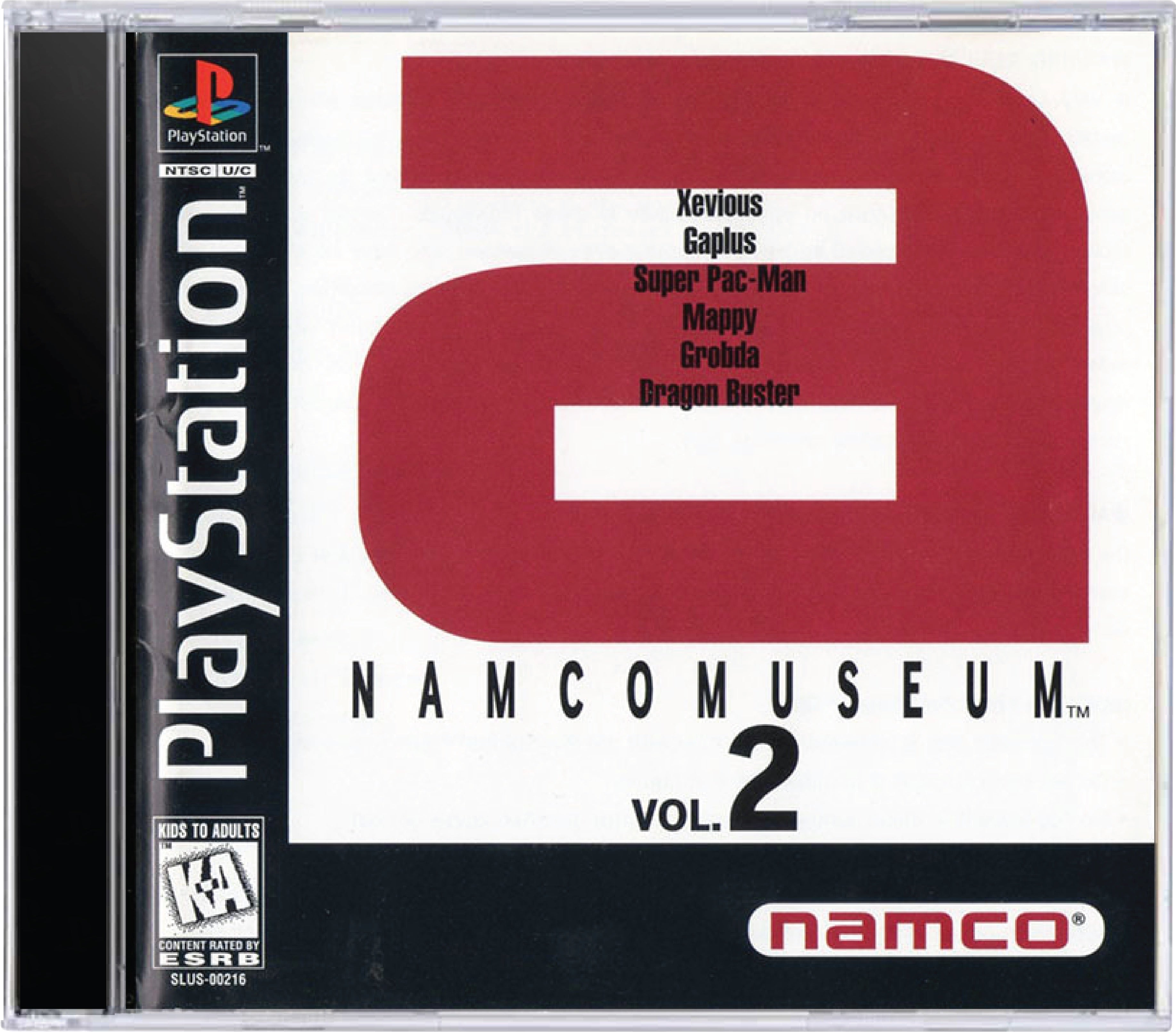 Namco Museum Volume 2 Cover Art and Product Photo