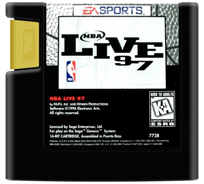 NBA Live 97 Cartridge