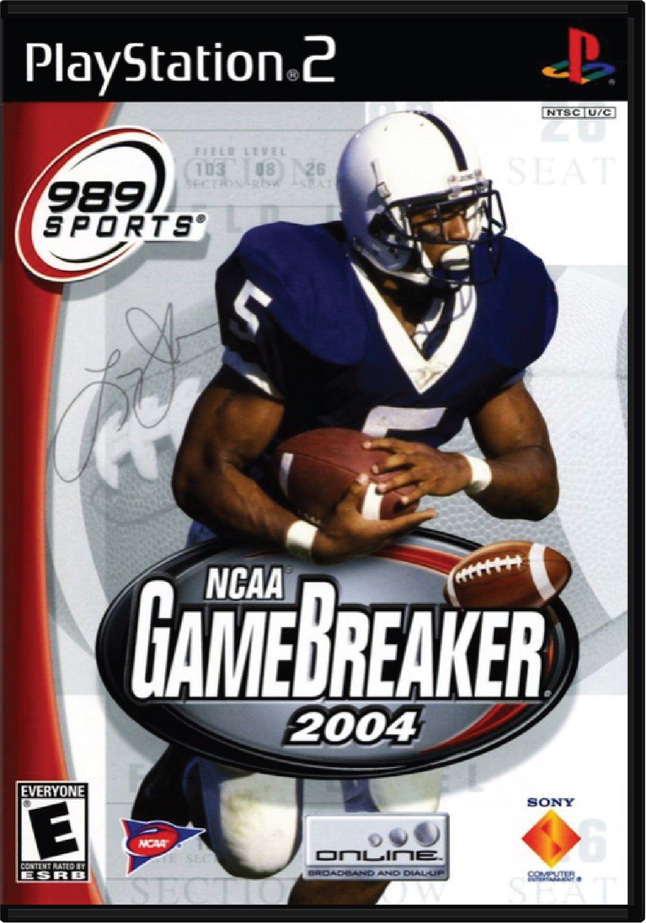 NCAA Gamebreaker 2004 Cover Art and Product Photo