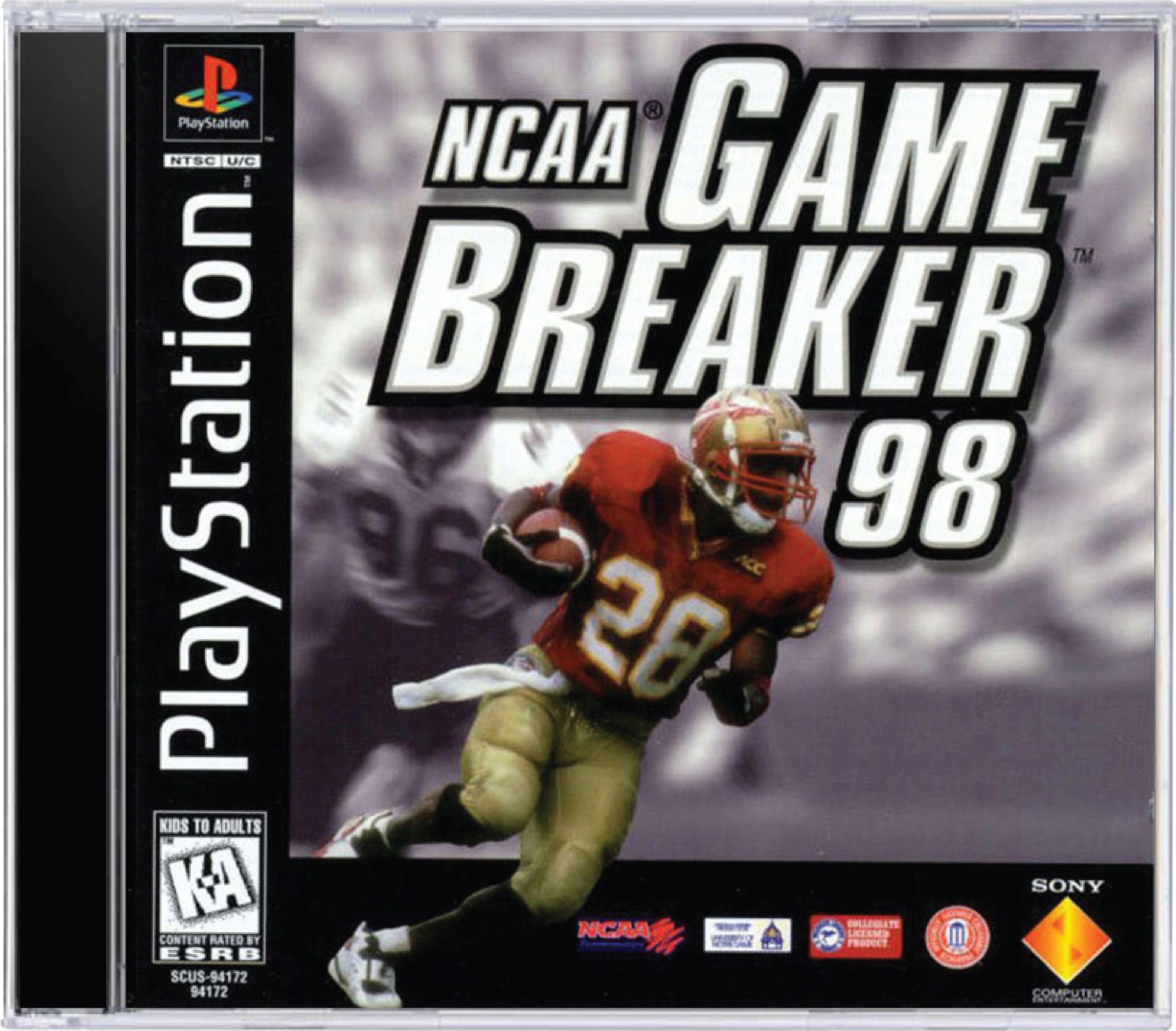 NCAA GameBreaker 98 Cover Art and Product Photo