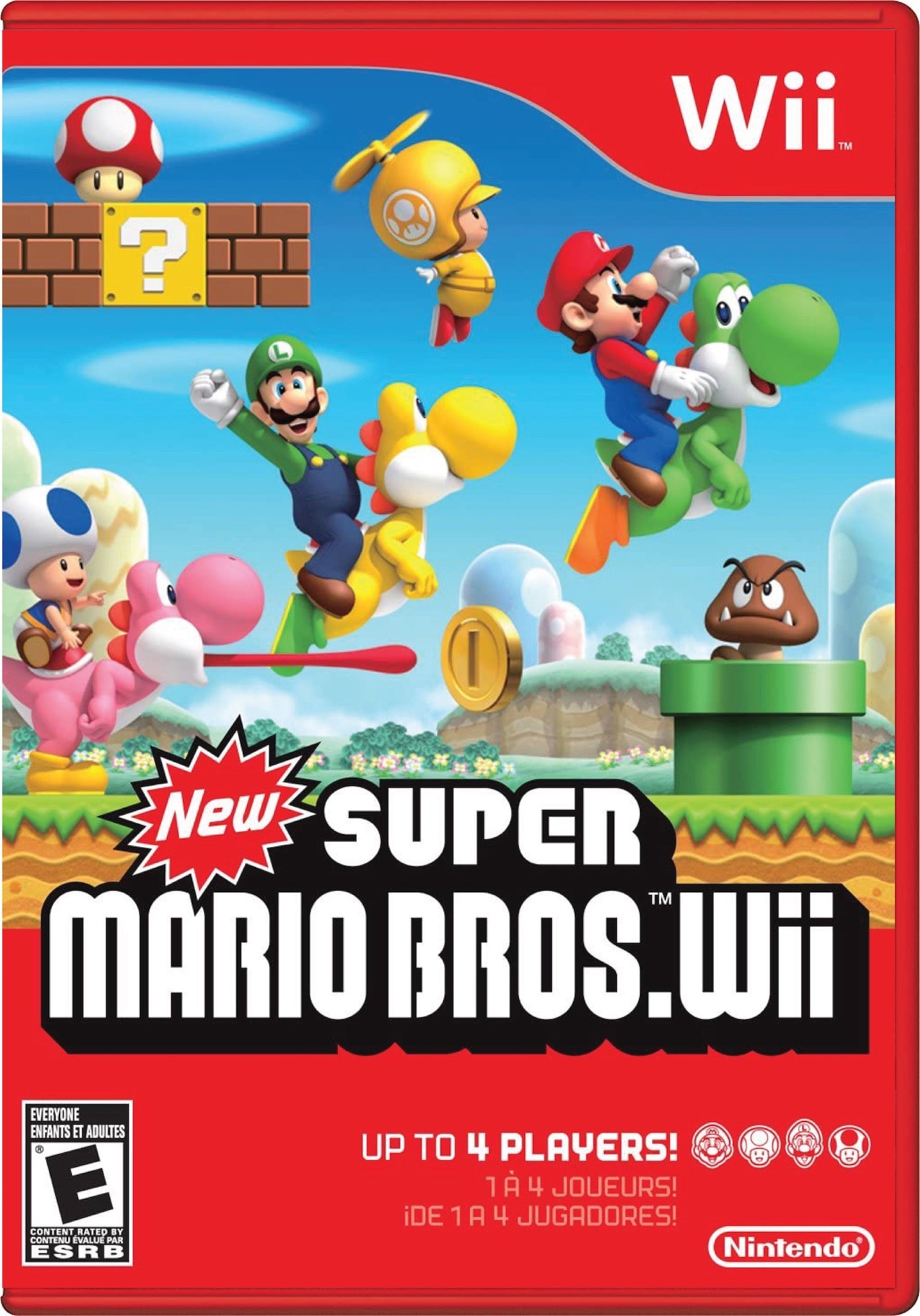 New Super Mario Bros. Wii Cover Art