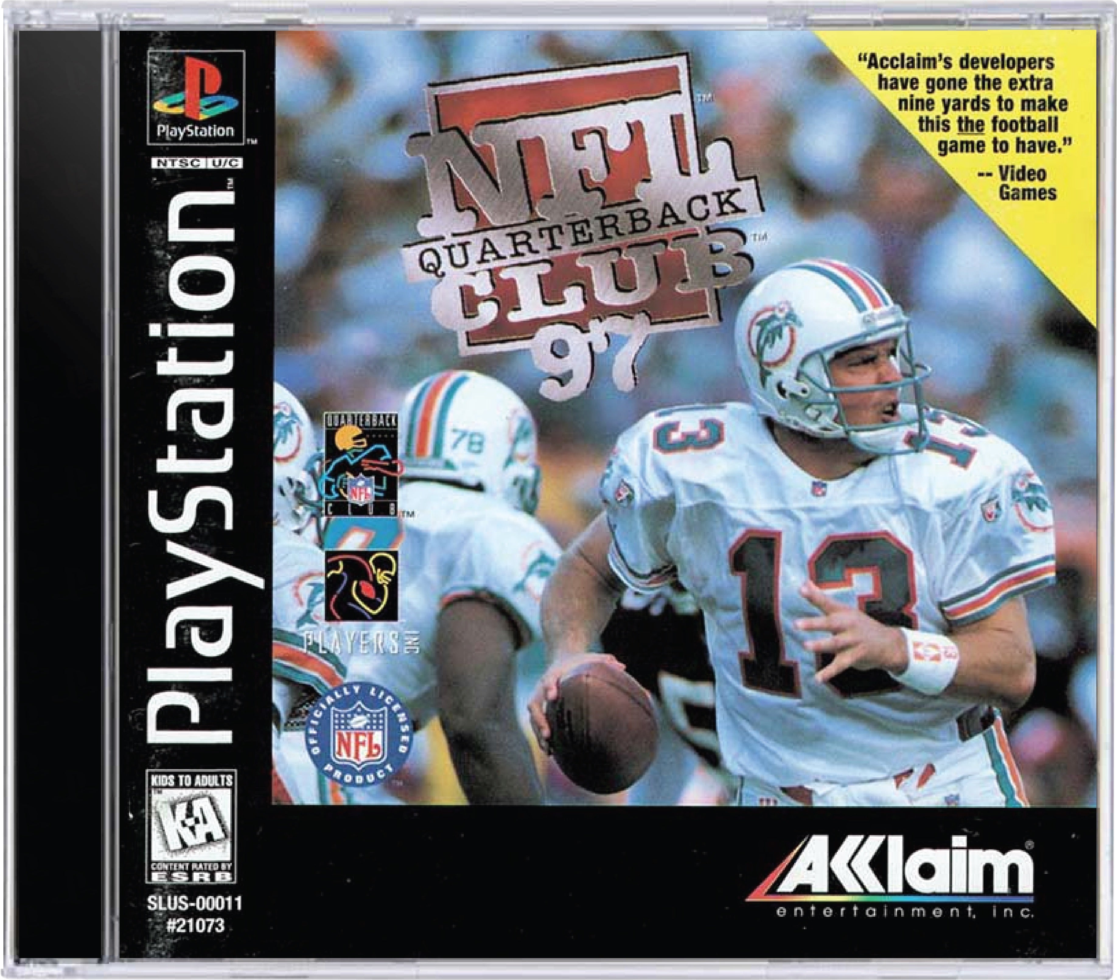 NFL Quarterback Club 97 Cover Art and Product Photo