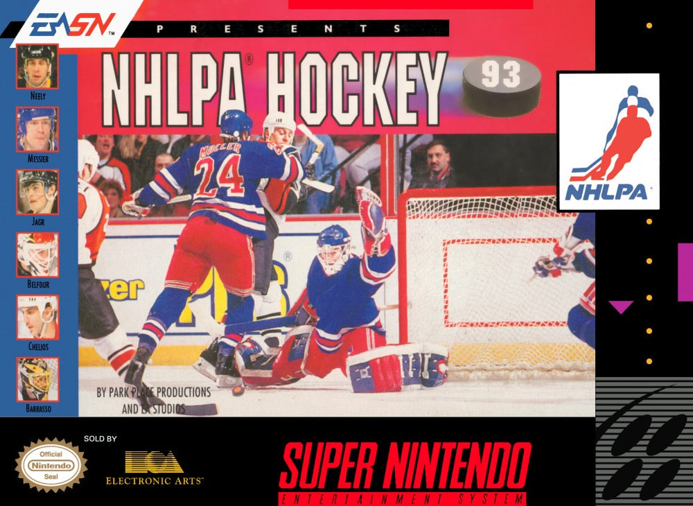 NHLPA Hockey 93 Cover Art