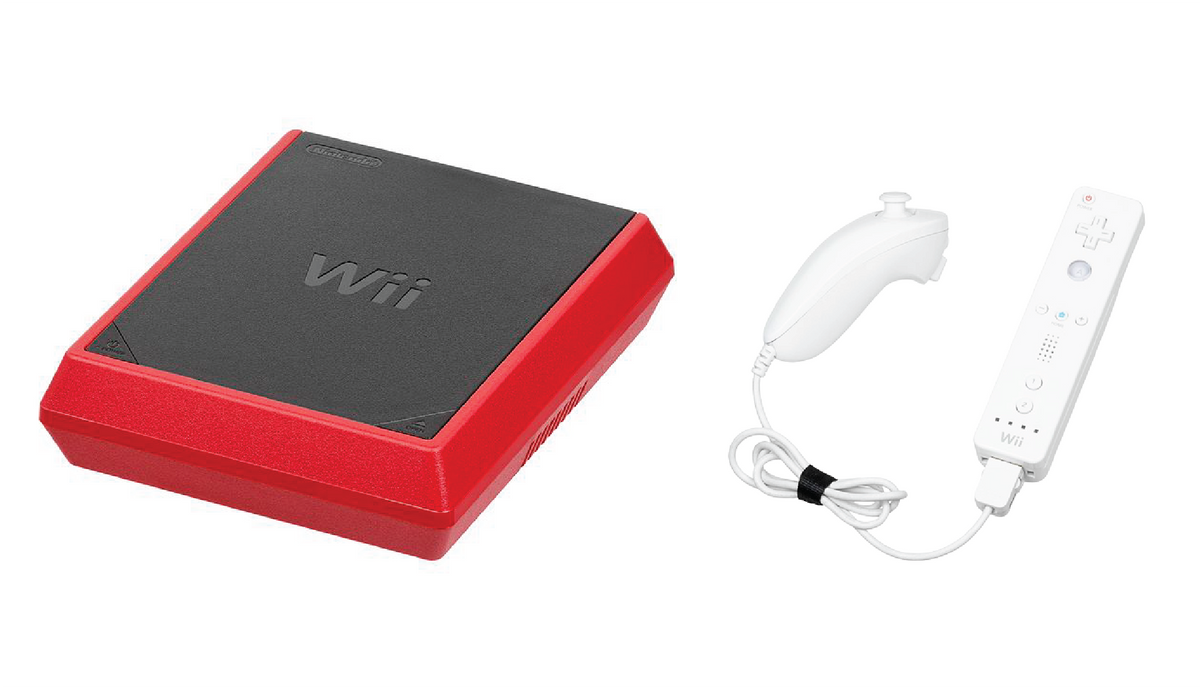 Nintendo Wii Mini Red & Black Console Bundle