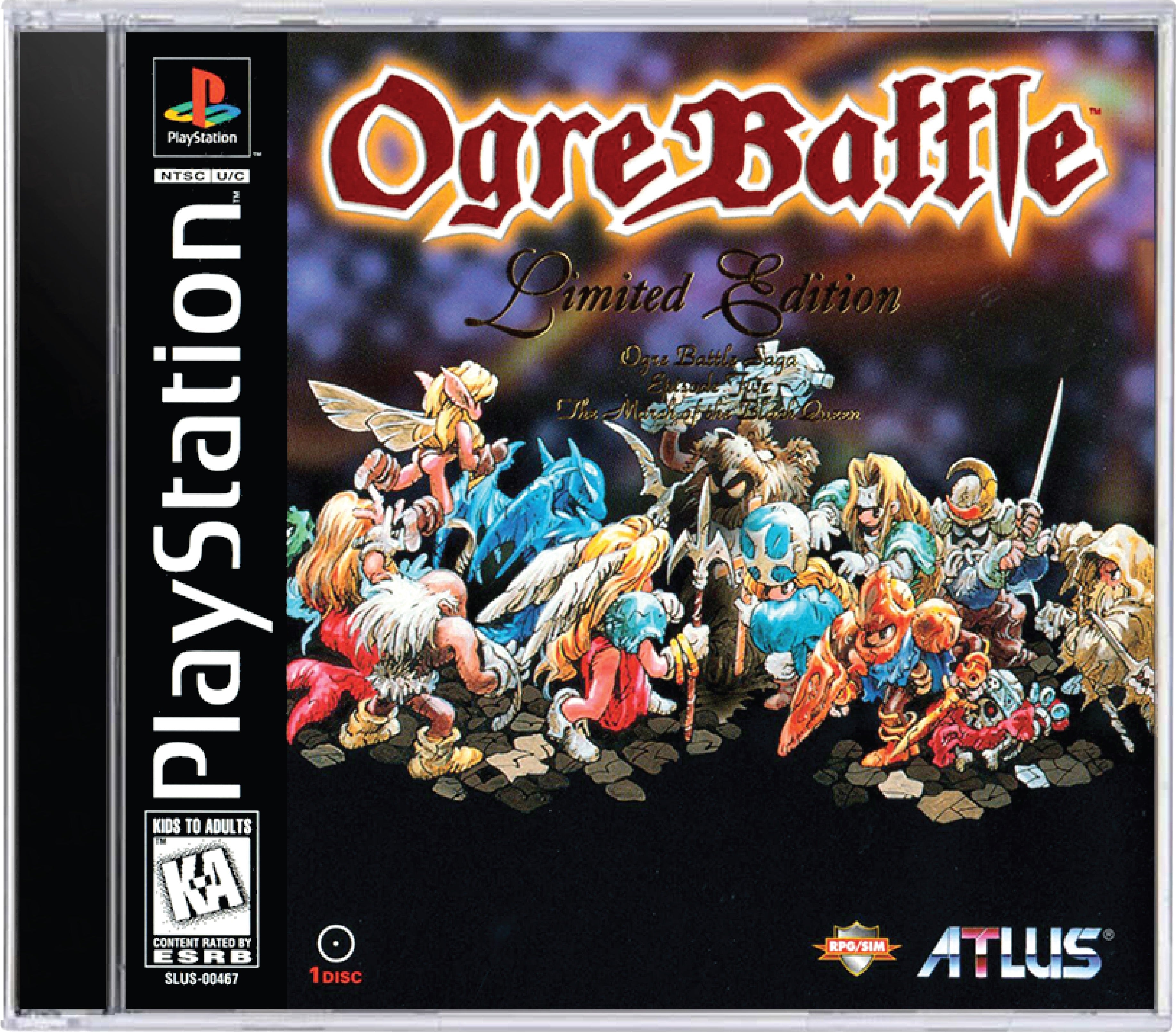 Ogre Battle Cover Art and Product Photo