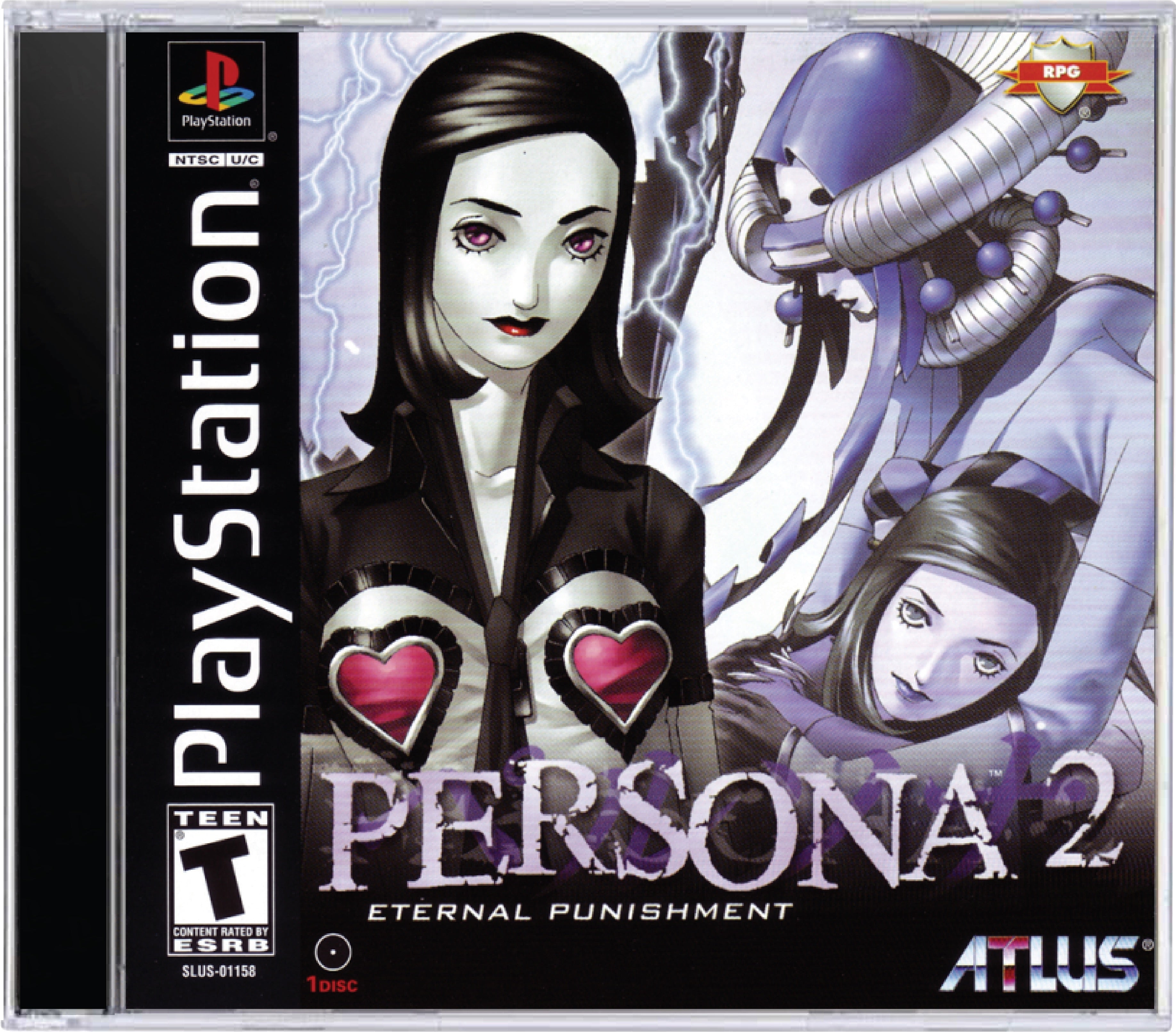 Persona 2 Eternal Punishment Cover Art and Product Photo