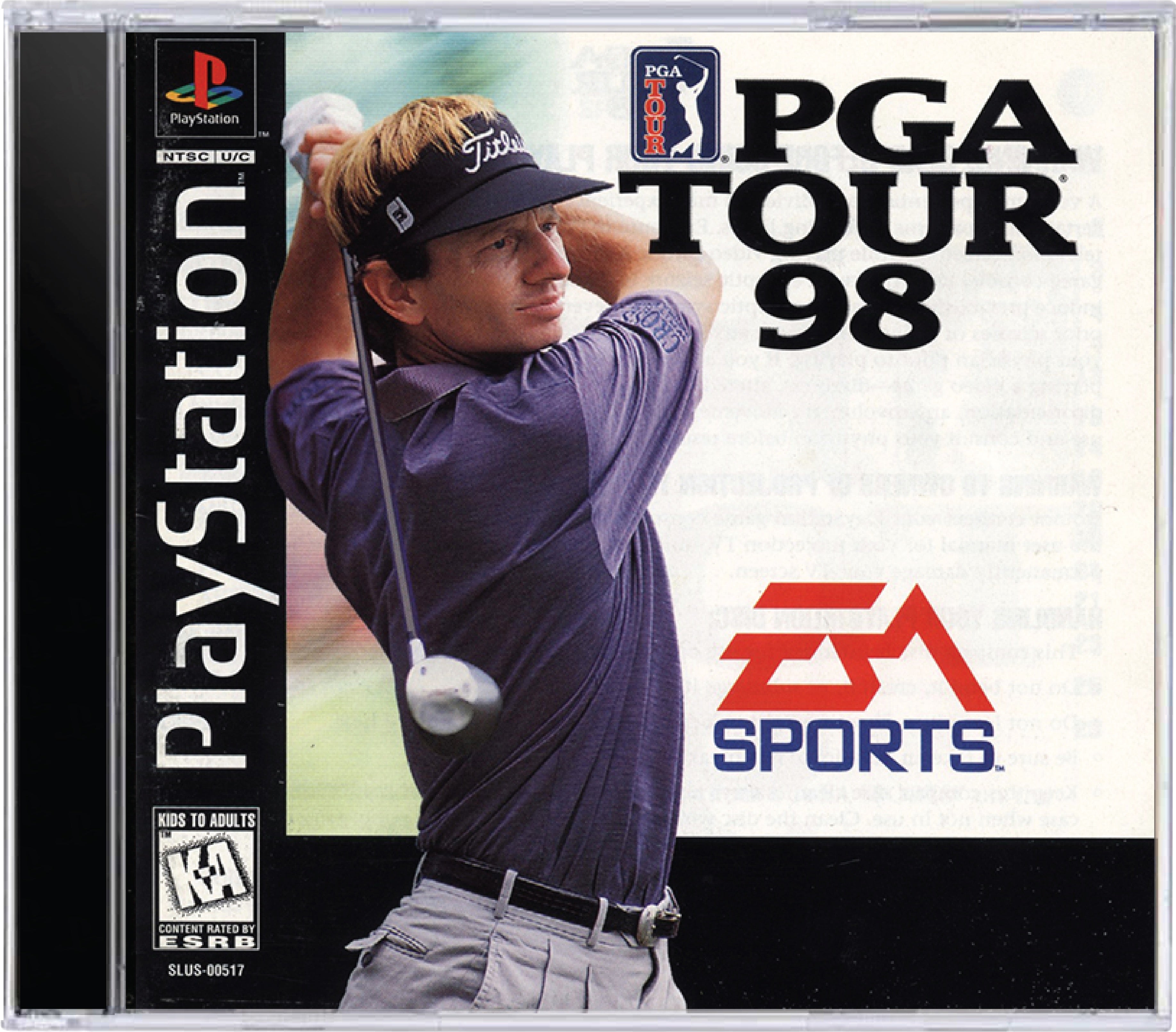 PGA Tour 98 Cover Art and Product Photo