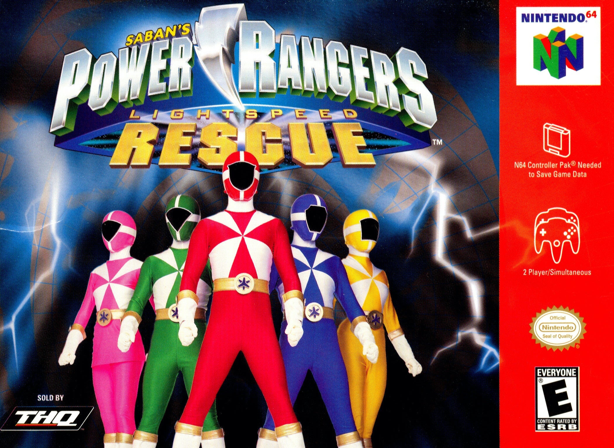 Power Rangers Lightspeed Rescue - Nintendo N64