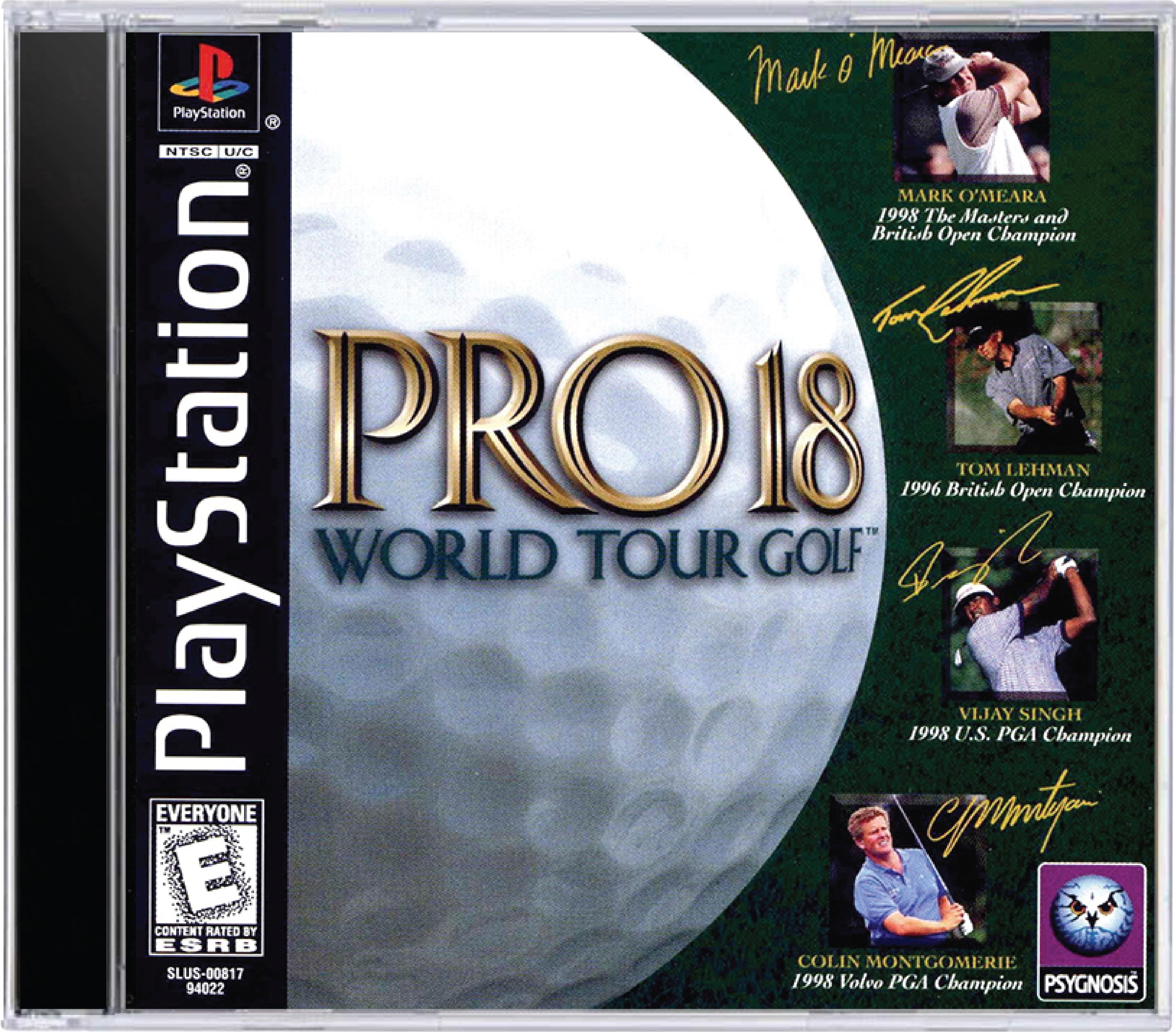 Pro 18 World Tour Golf Cover Art and Product Photo