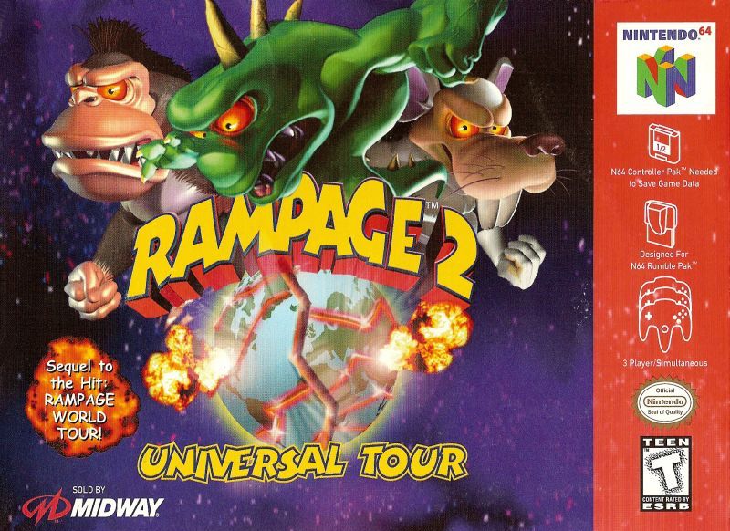 Rampage 2 Universal Tour - Nintendo N64