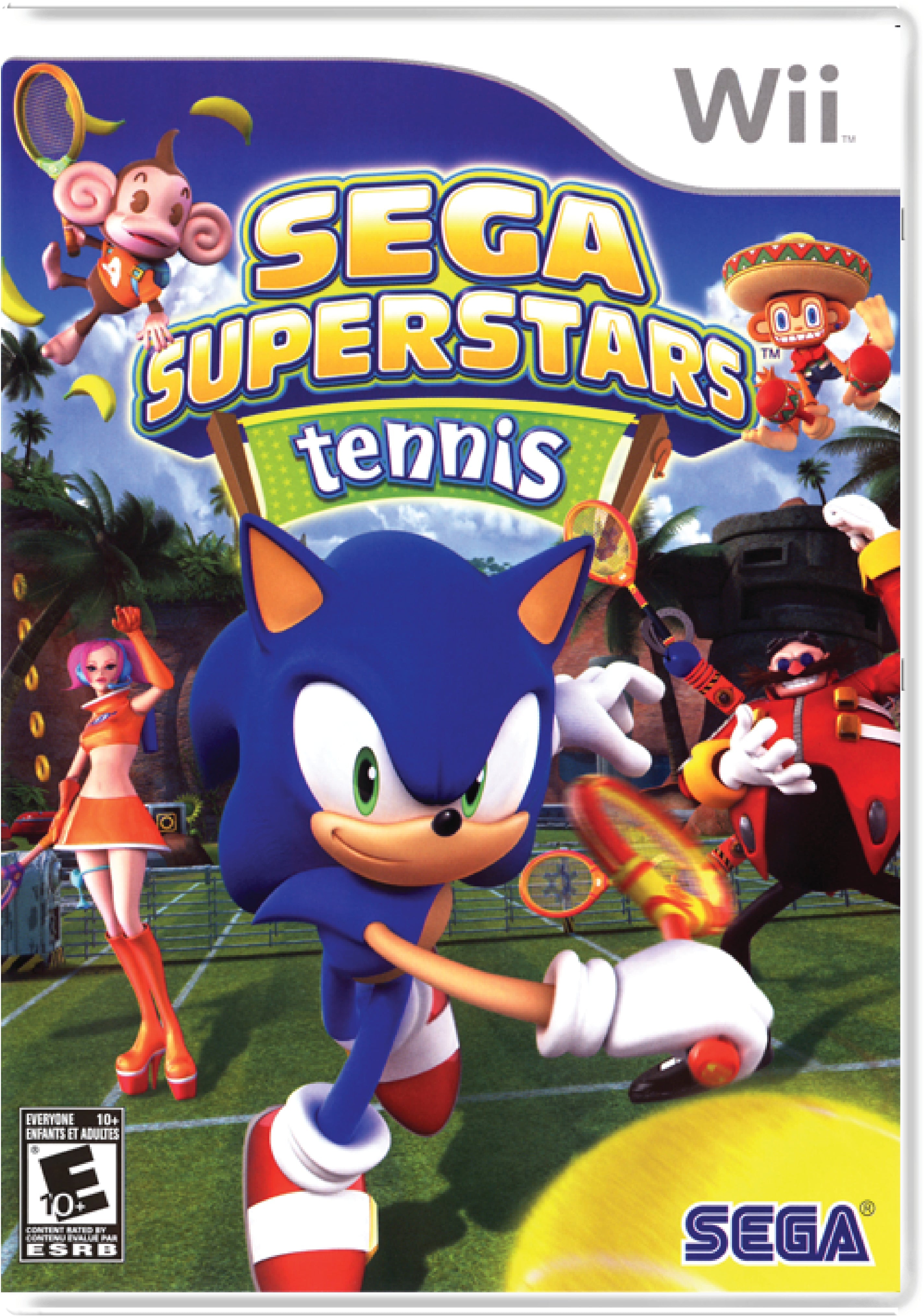 Sega Superstars Tennis Cover Art