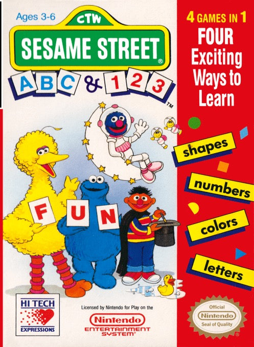 Sesame Street ABC and 123 - Nintendo NES