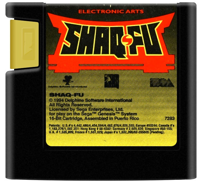 Shaq Fu Cartridge