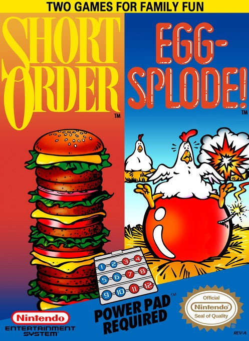 Short Order/Eggsplode - Nintendo NES