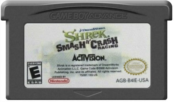 Shrek Smash and Crash Racing Cartridge