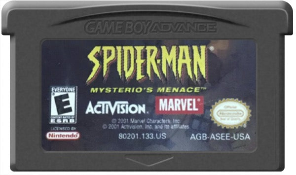 Spider Man Mysterios Menace For Nintendo Game Boy Advance Tvgc