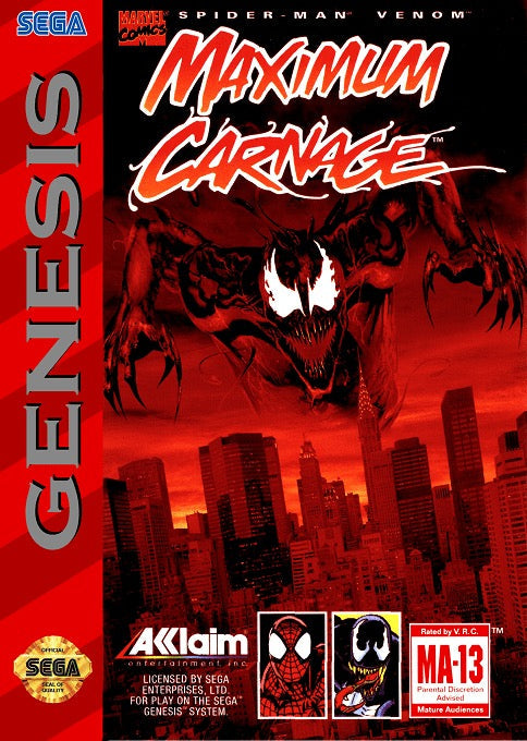 Spiderman Maximum Carnage Cover Art