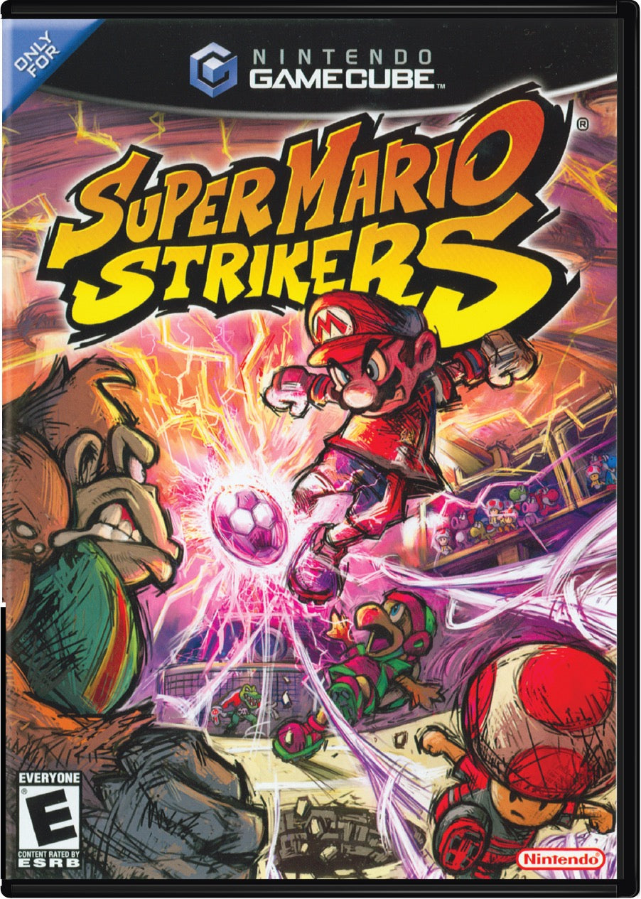 Super Mario Strikers Cover Art and Product Photo