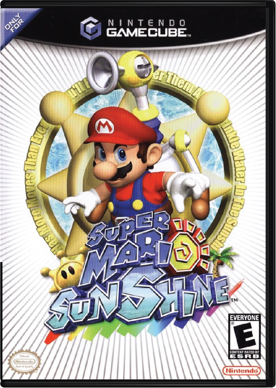 Super Mario Sunshine Cover Art and Product Photo