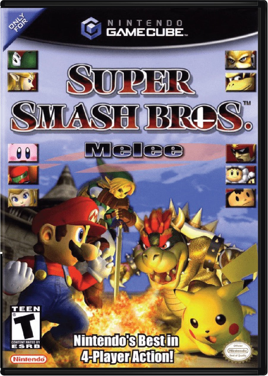 Super Smash Bros. Melee Cover Art and Product Photo