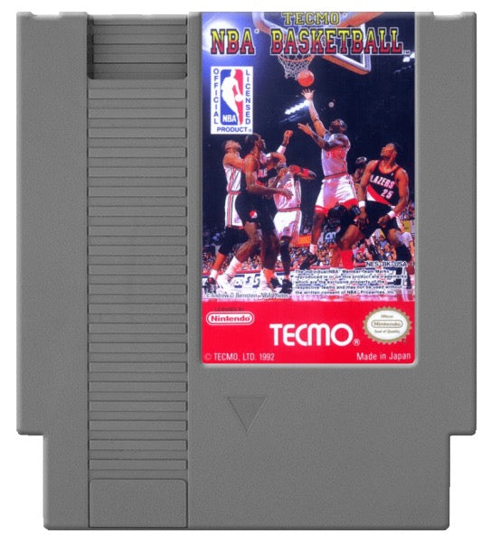 Tecmo NBA Basketball Cover Art and Product Photo