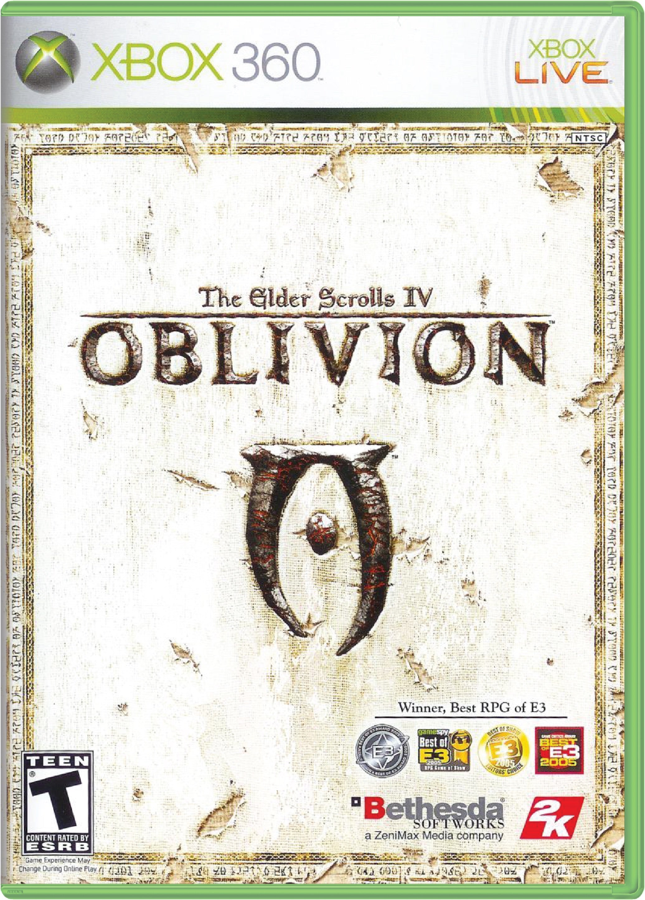 The Elder Scrolls IV Oblivion Cover Art