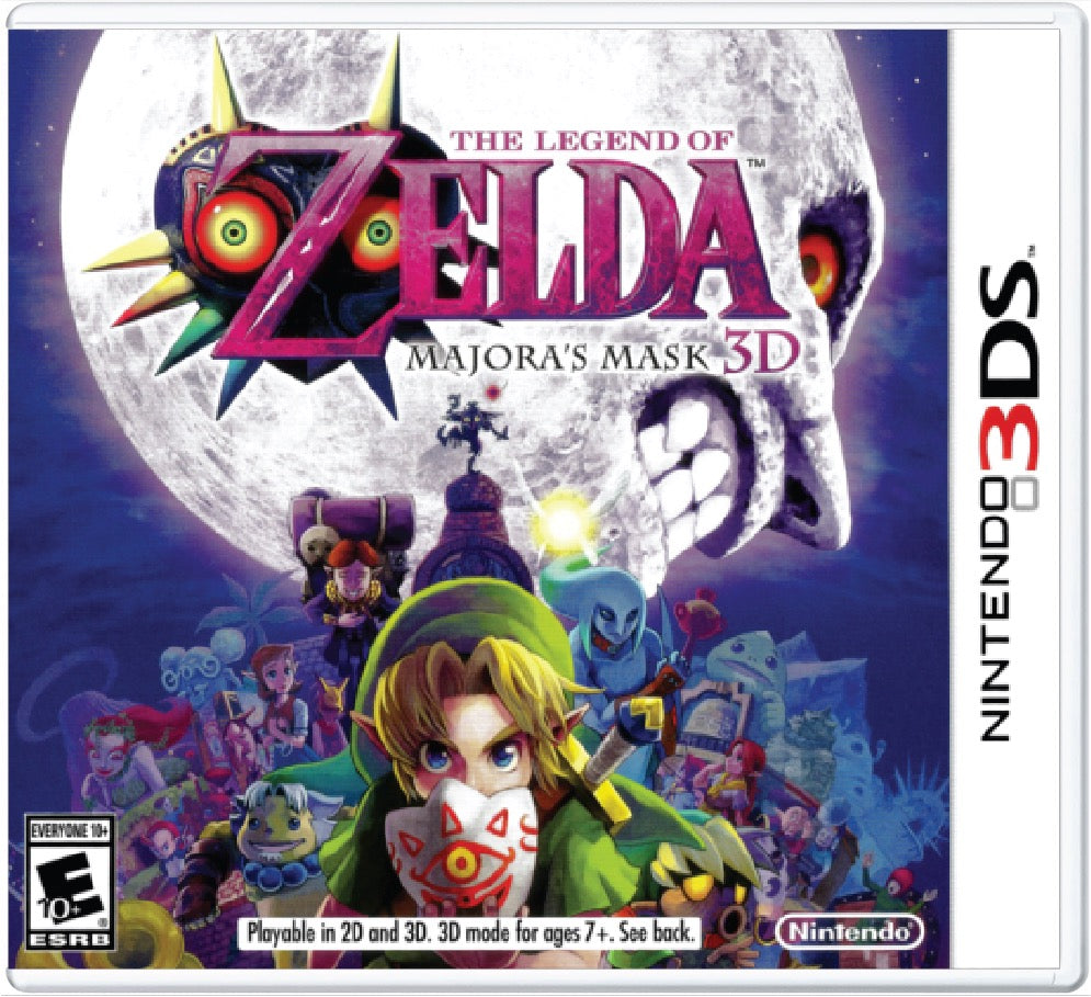 The Legend of Zelda Majora's Mask 3D Cover Art