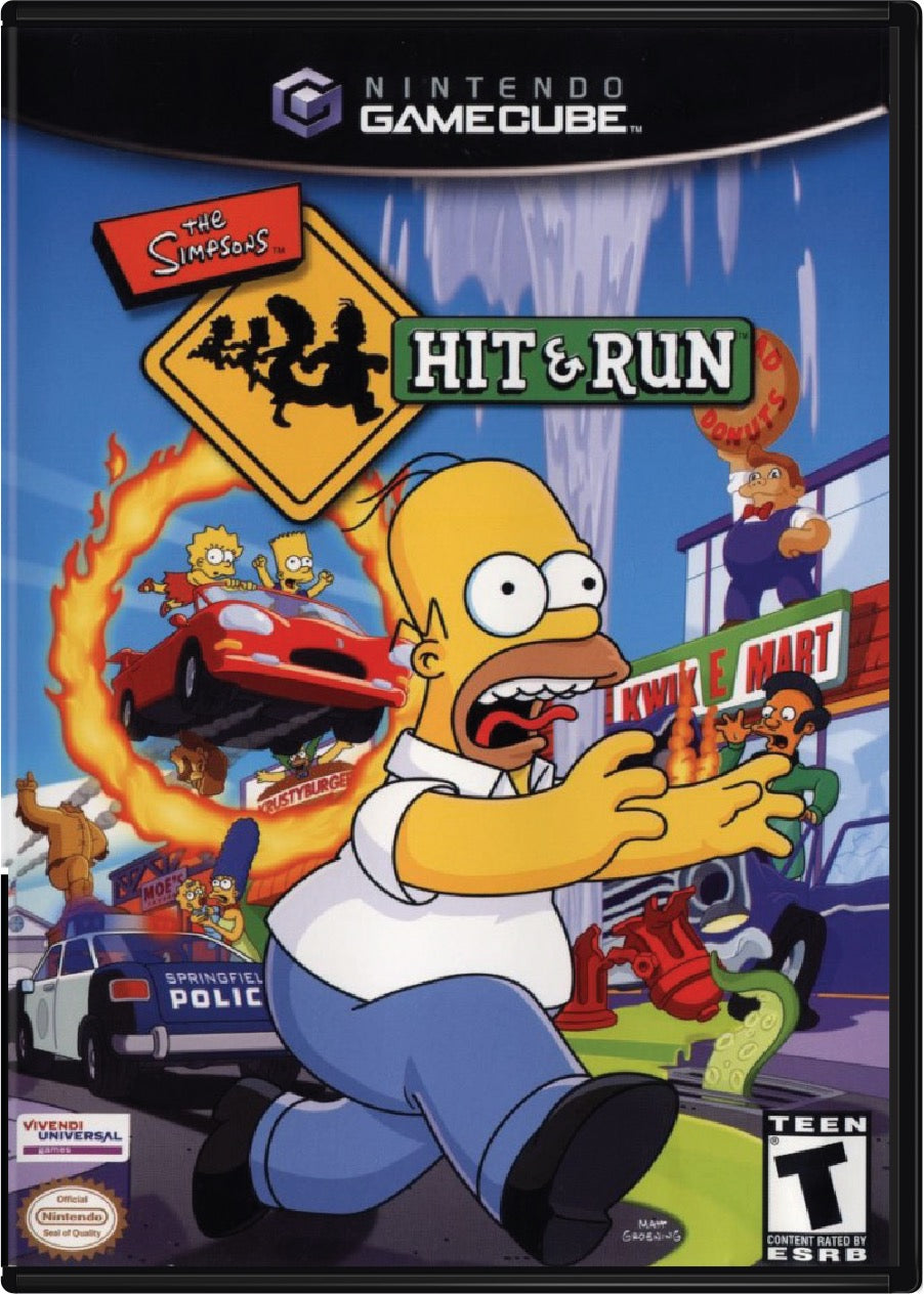 The Simpsons Hit & Run Cover Art and Product Photo