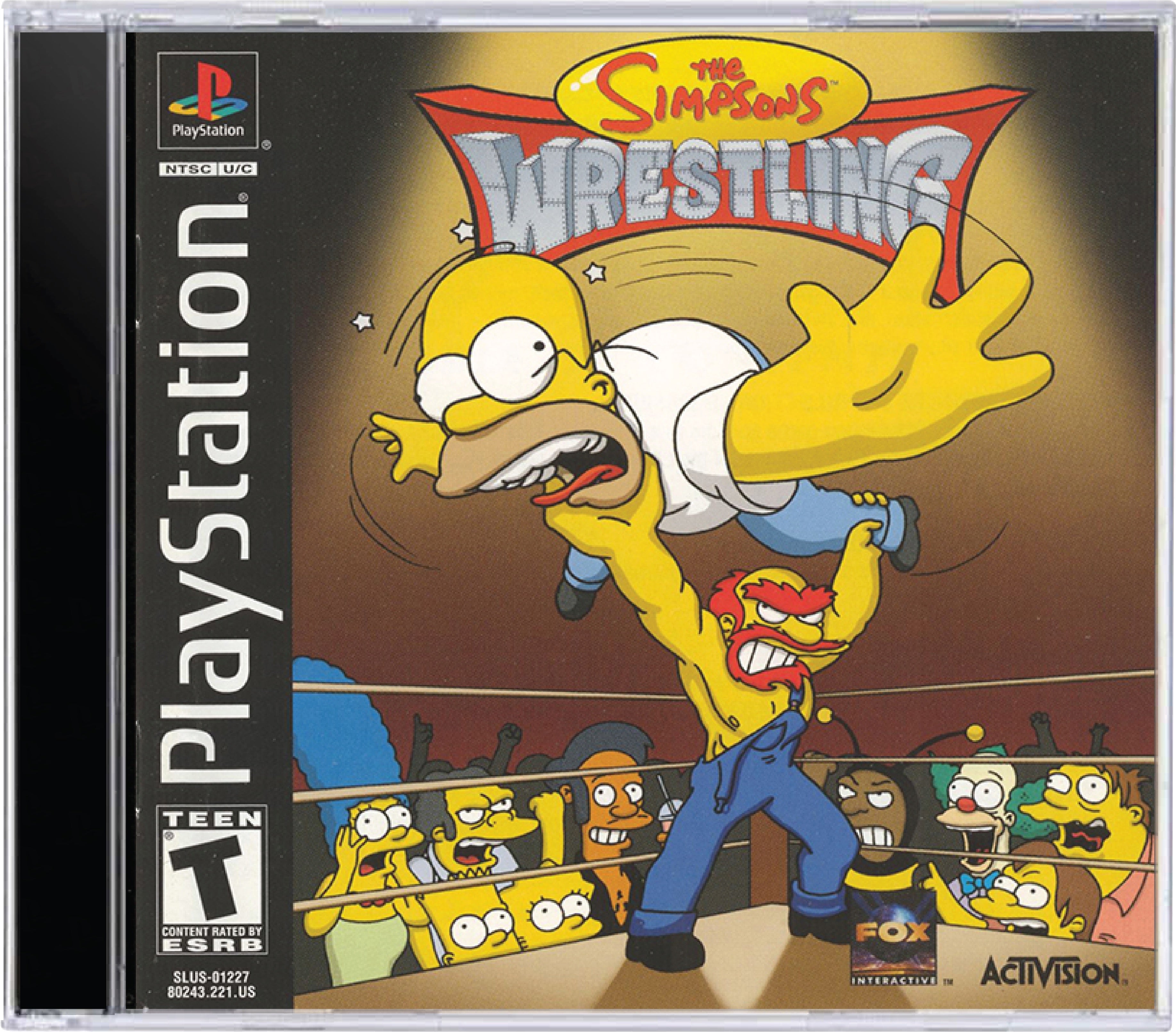 The Simpsons Wrestling Cover Art and Product Photo