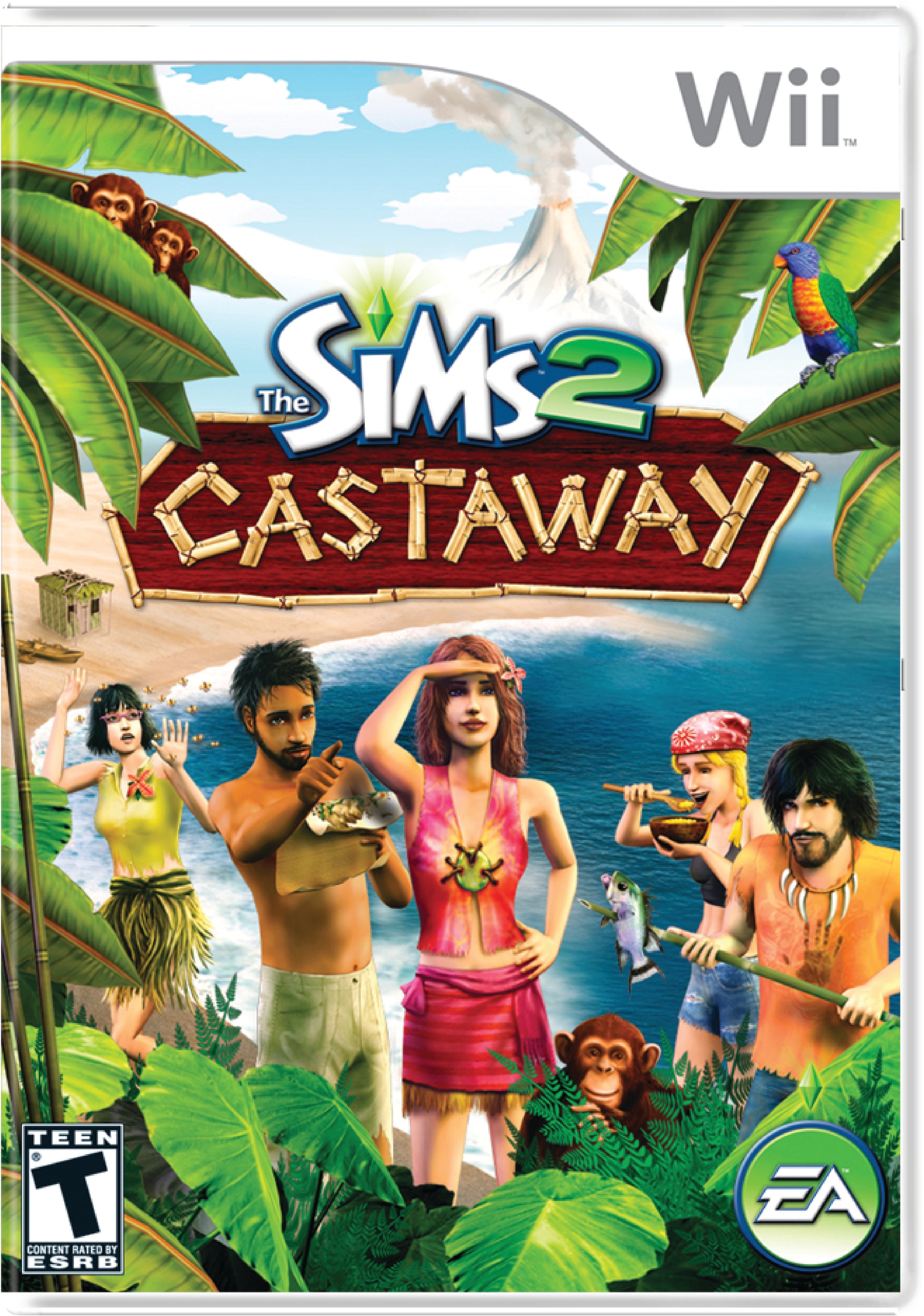 The Sims 2 Castaway Cover Art