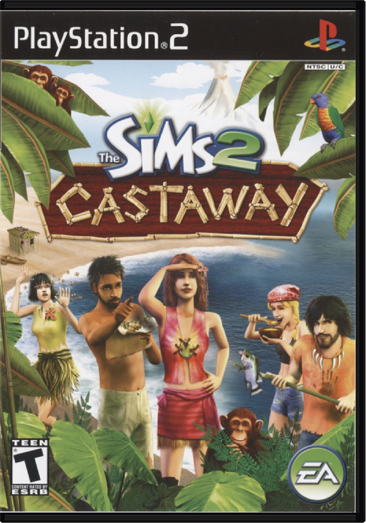 The Sims 2 Castaway Cover Art and Product Photo