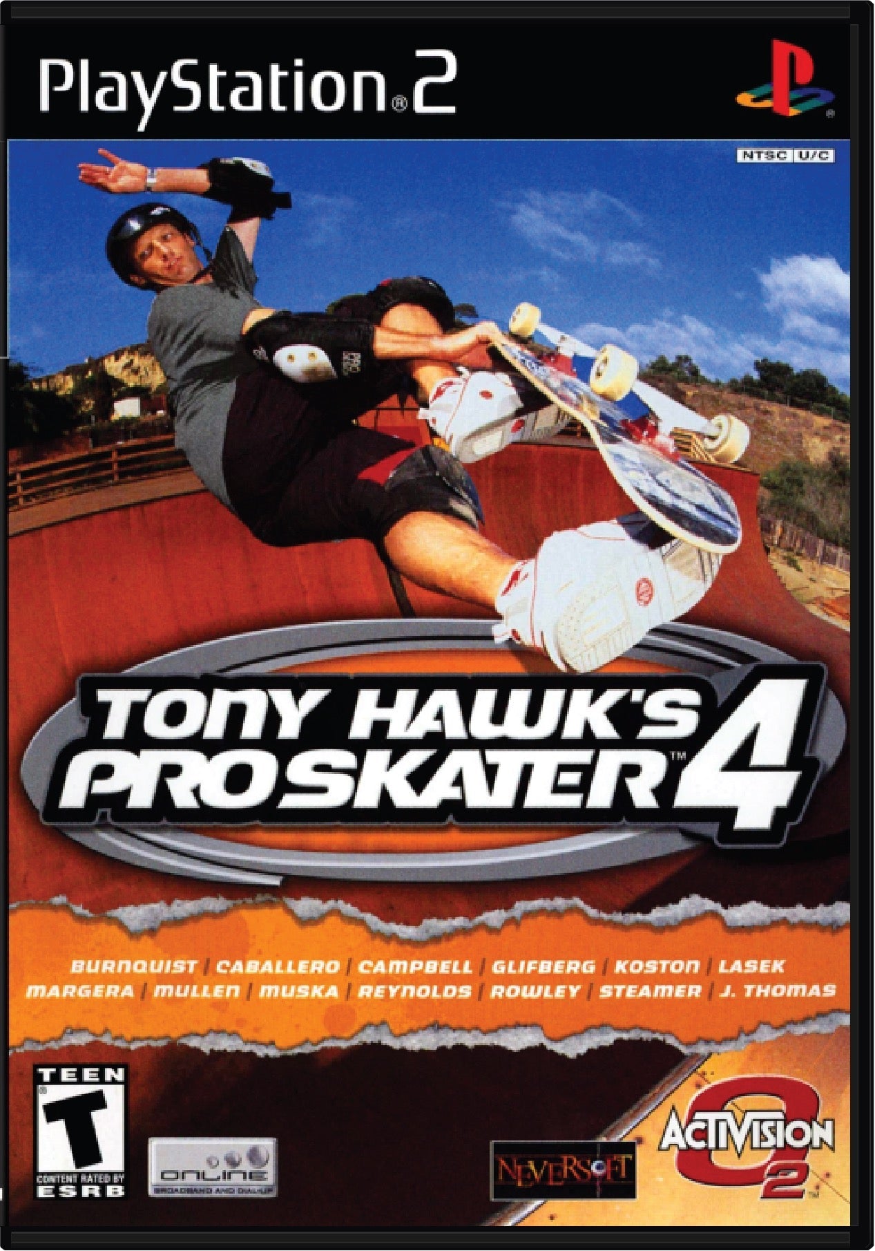 Tony Hawk Pro Skater 4 Cover Art and Product Photo