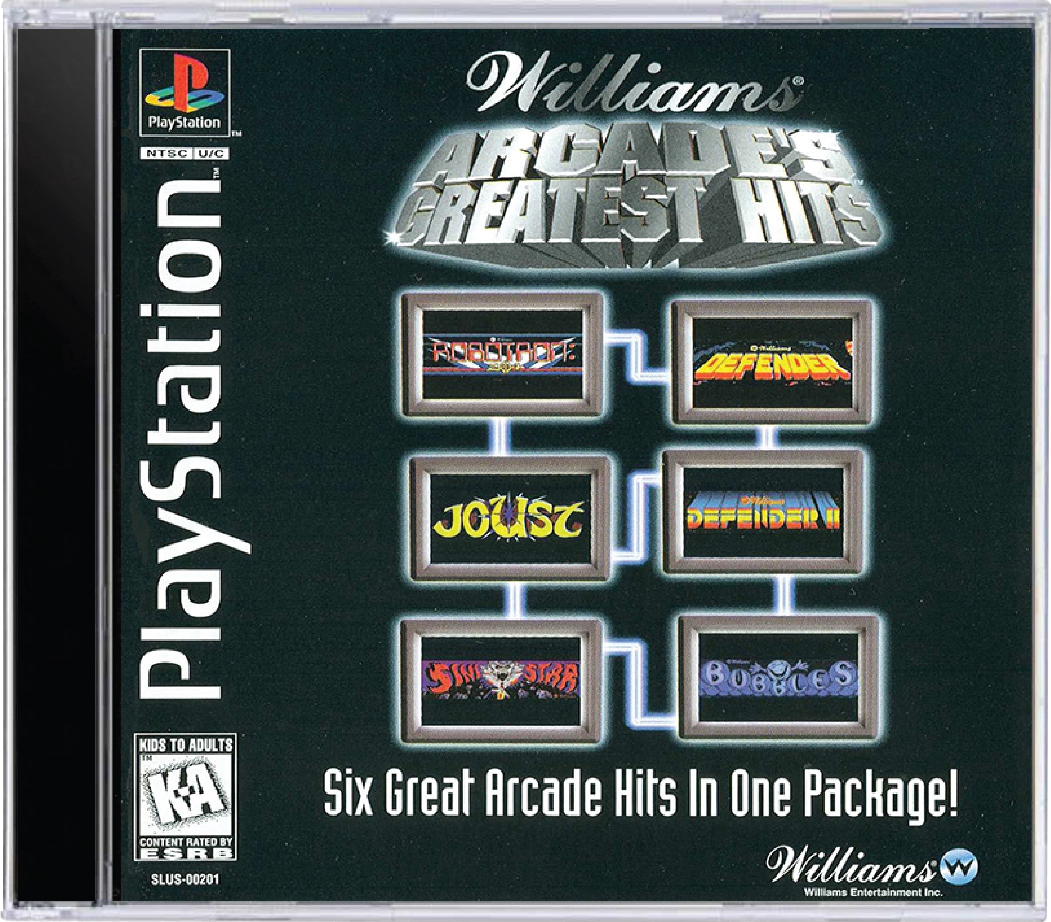 Williams Arcade's Greatest Hits Cover Art and Product Photo