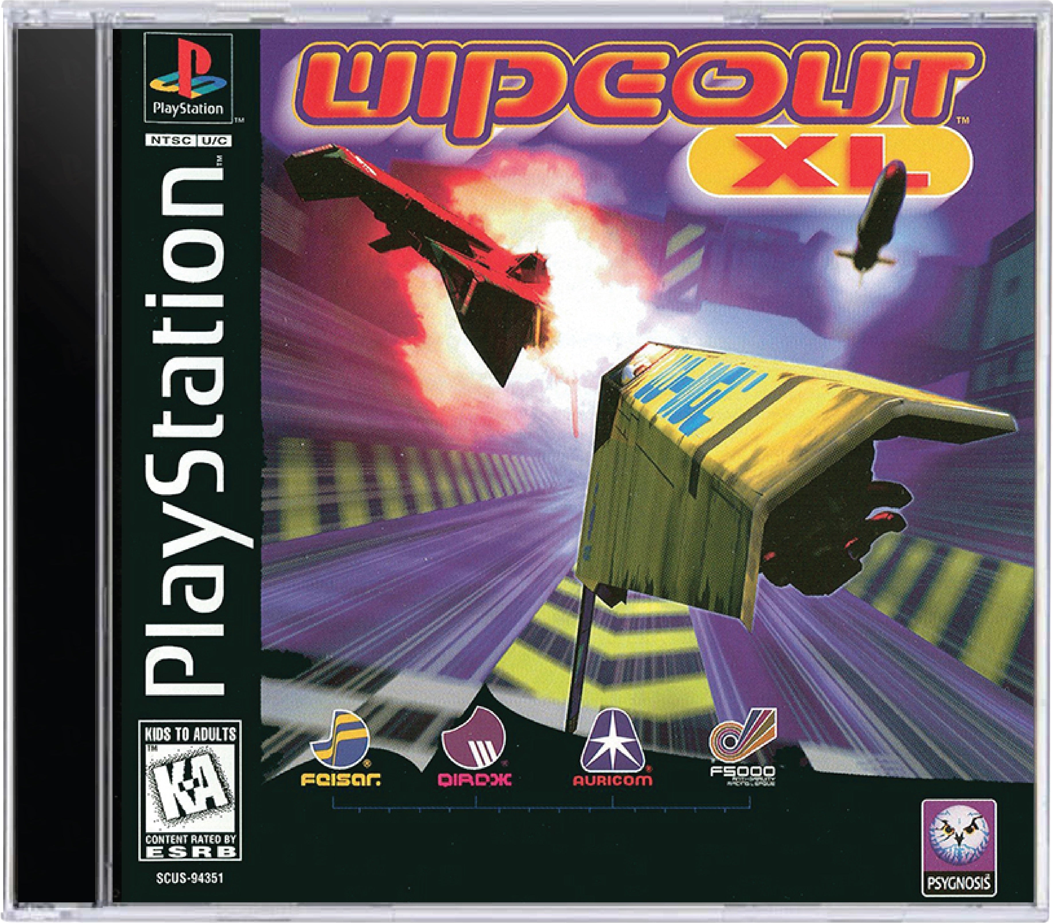 Wipeout XL Sony PlayStation 1 PS1