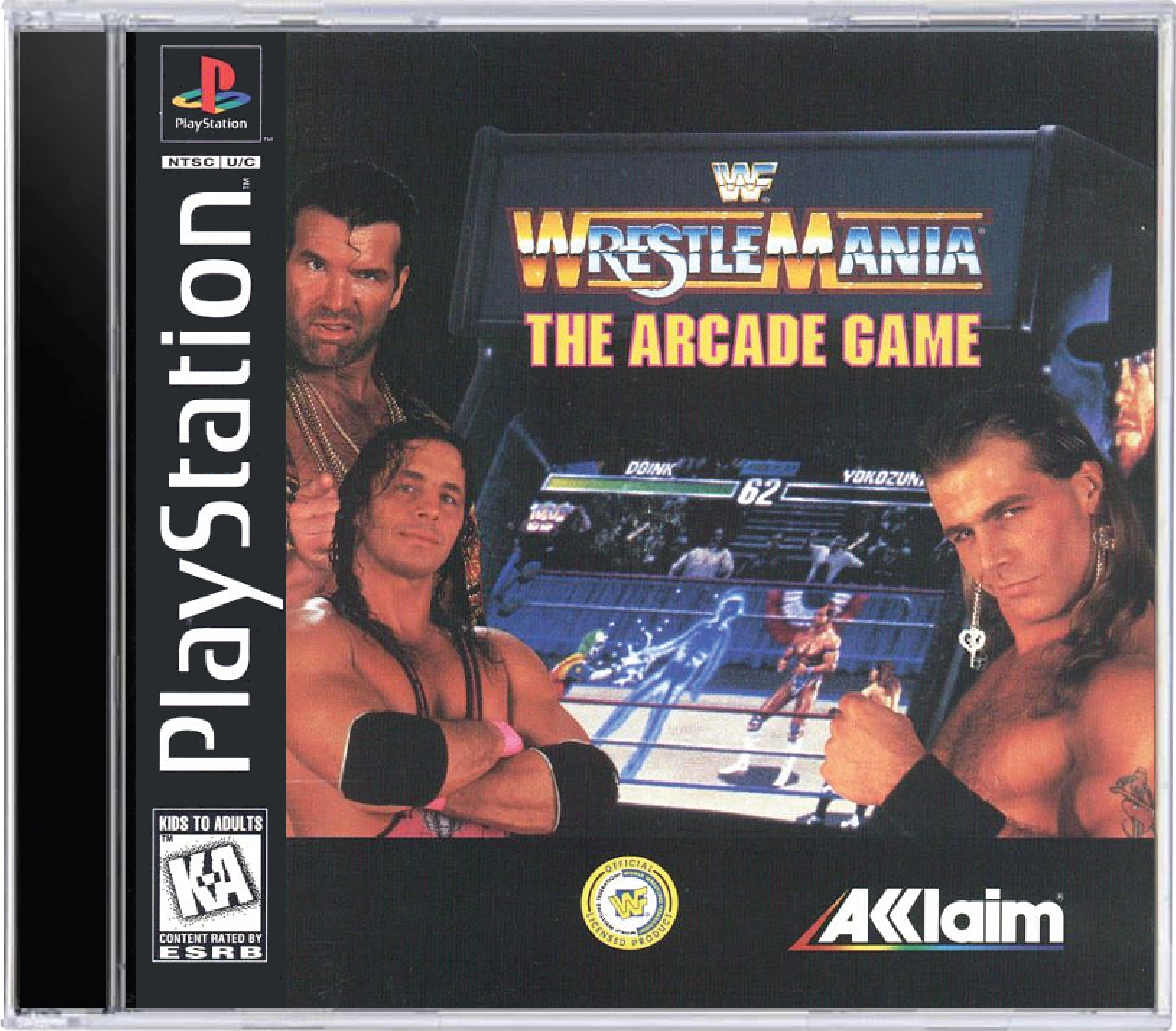 WWF Wrestlemania The Arcade Game Cover Art and Product Photo