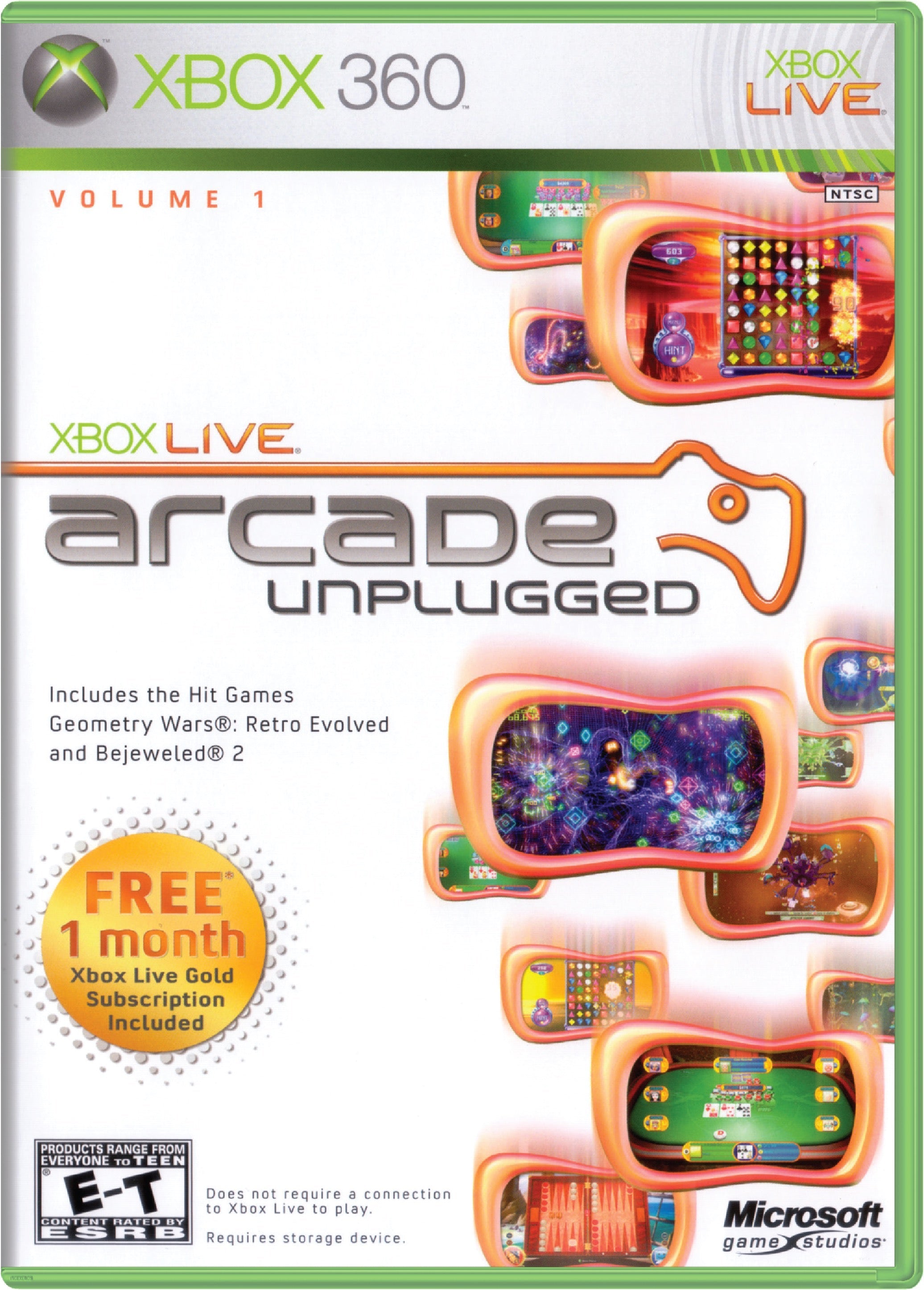 Xbox Live Arcade Unplugged Volume 1 Cover Art